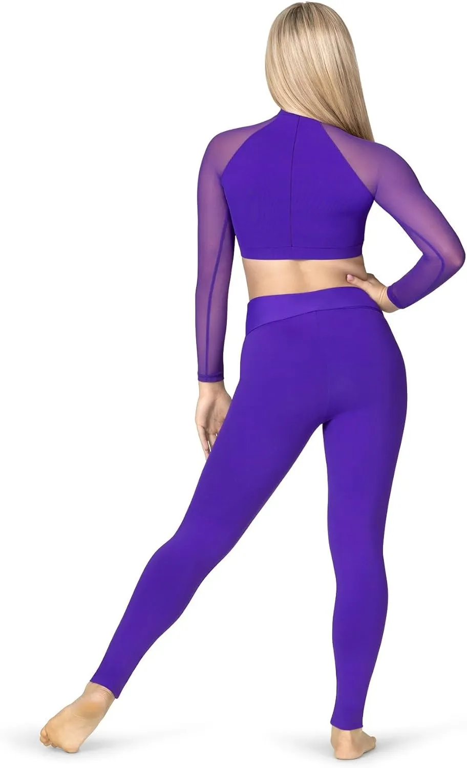 Womens Compression High Waist Dance Leggings