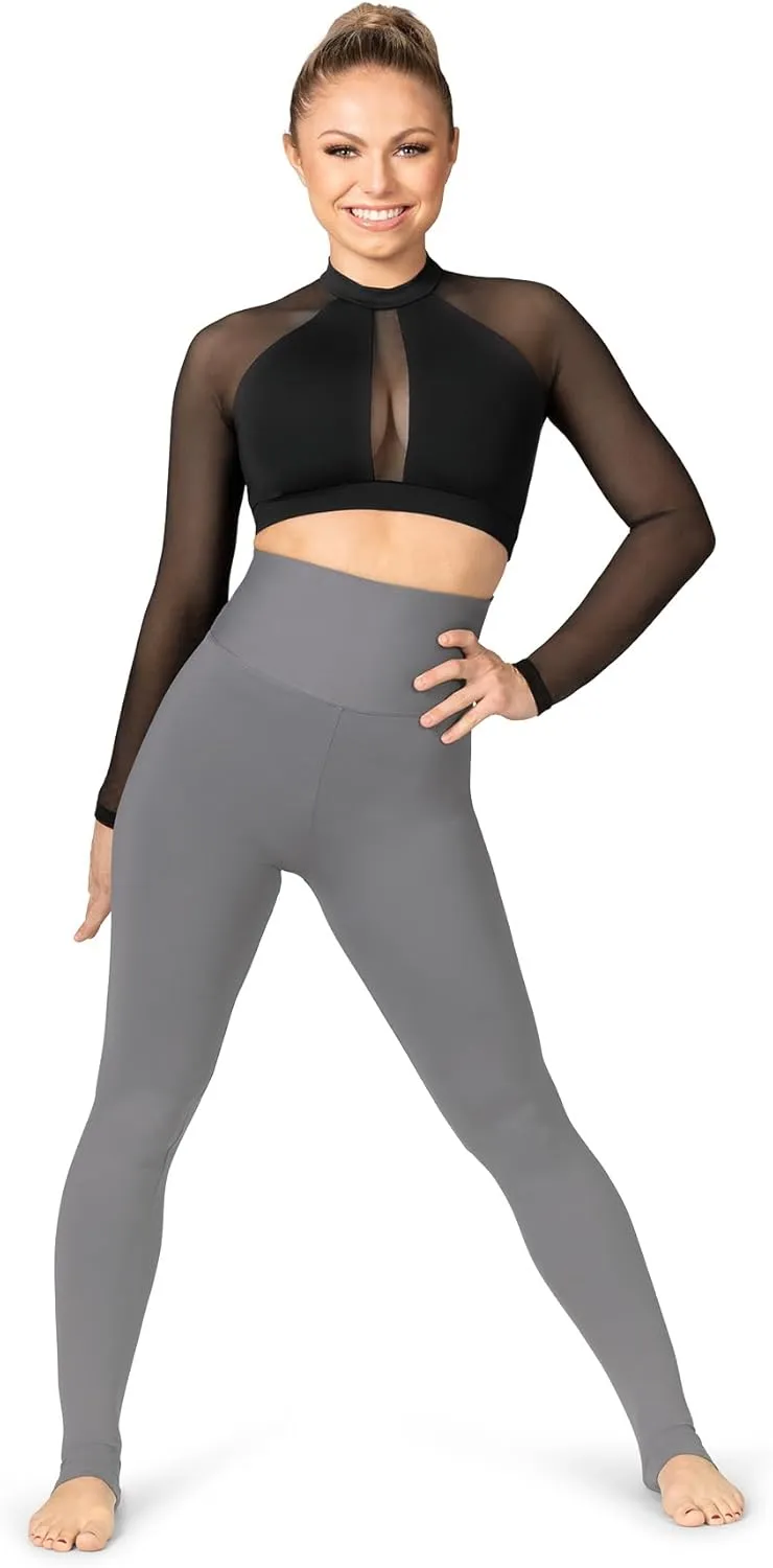 Womens Compression High Waist Dance Leggings