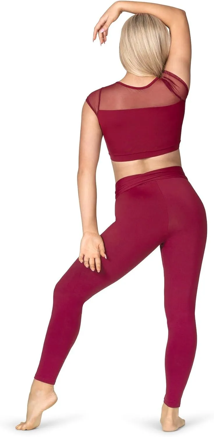 Womens Compression High Waist Dance Leggings