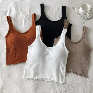 Women's Cotton Underwear Autumn Fashion Sports Tank Top
