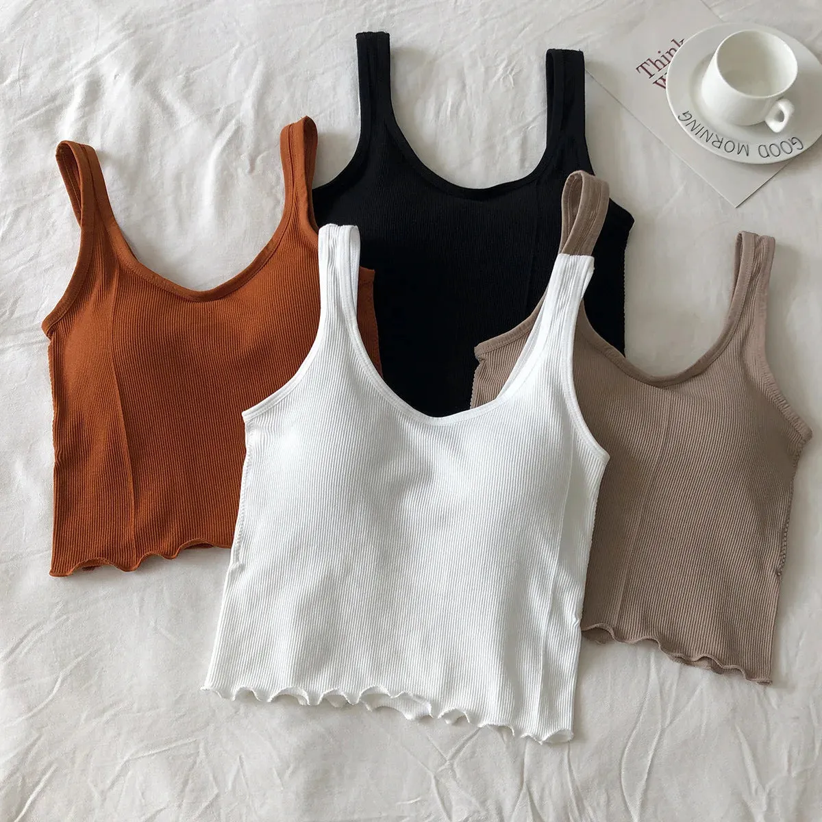 Women's Cotton Underwear Autumn Fashion Sports Tank Top