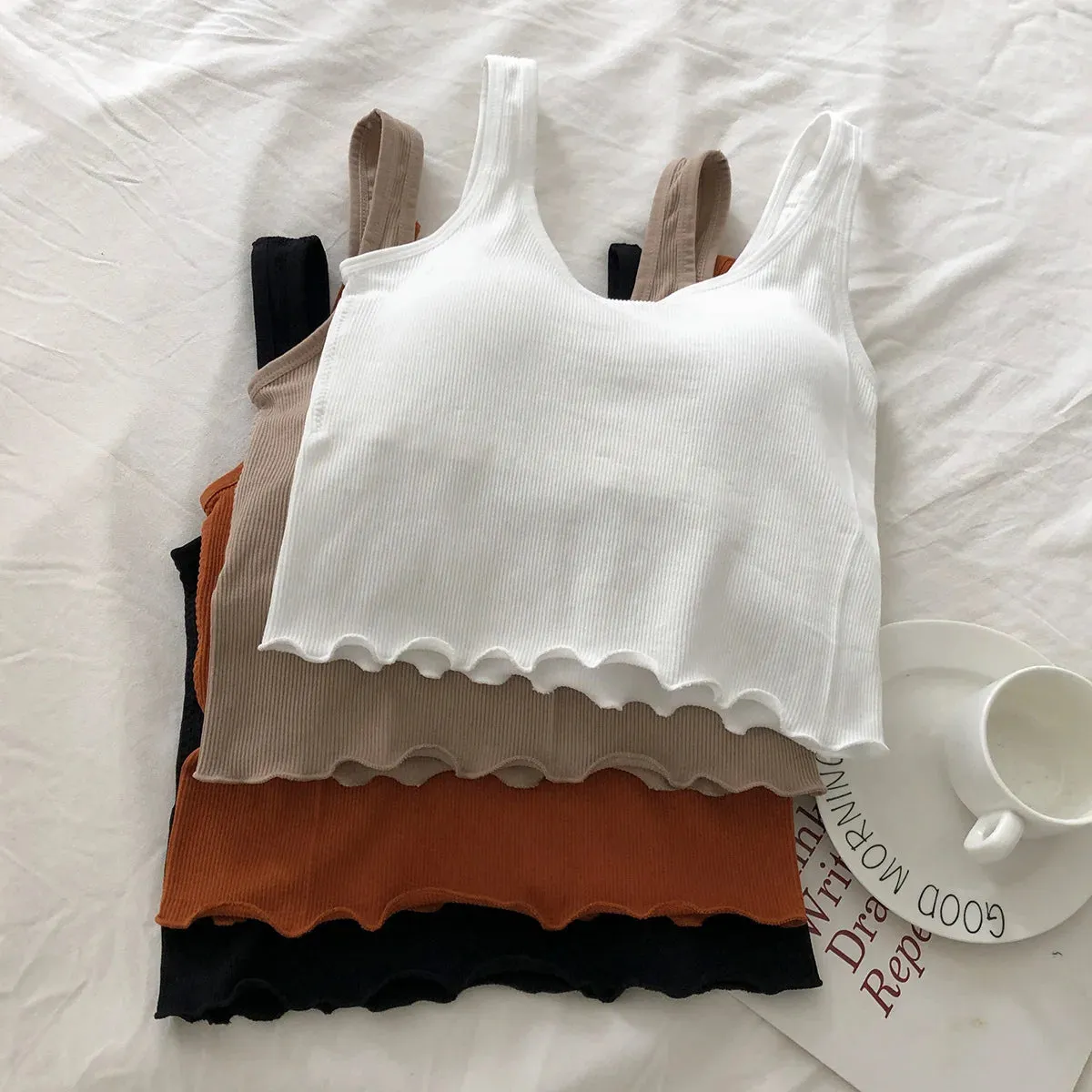 Women's Cotton Underwear Autumn Fashion Sports Tank Top