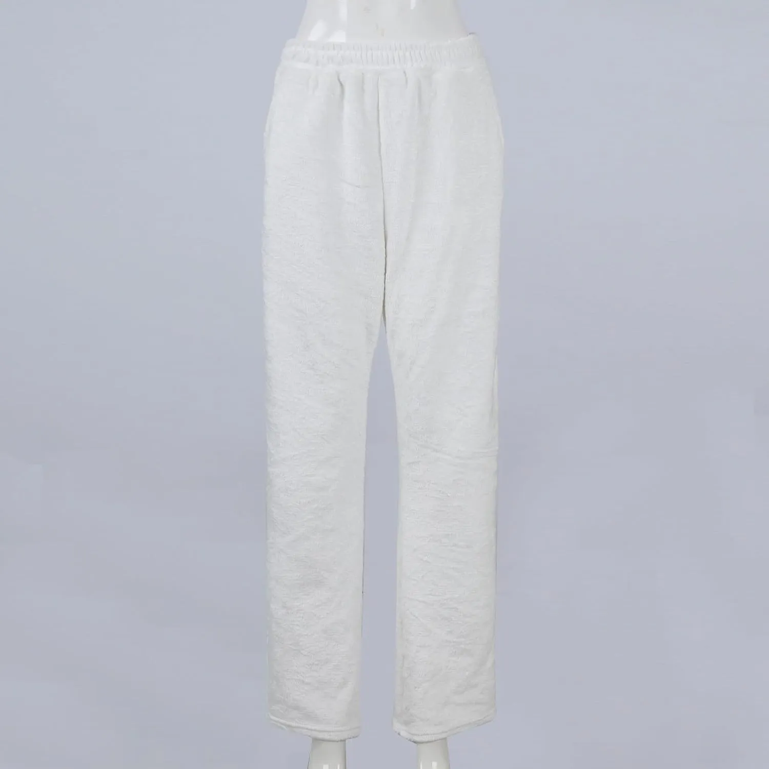 Womens Flannel Fluffy Pajama Pants Plaid Stretch Comfy Lounge Pants Drawstring Sleep Pajamas Bottoms with Pockets