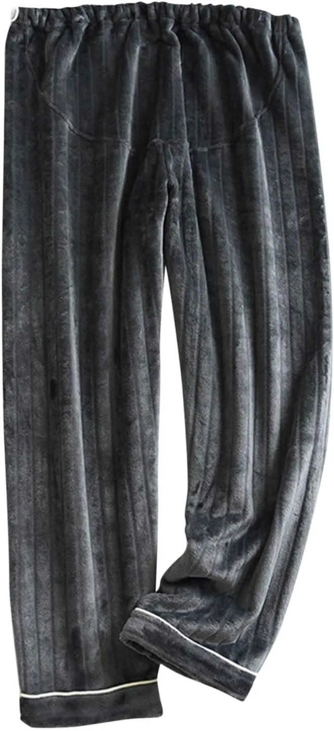 Women's Flannel Fuzzy Pajama Pants Comfy Warm Fleece Pajamas Lounge Long Pants Sleepwear Home Pants with Pockets