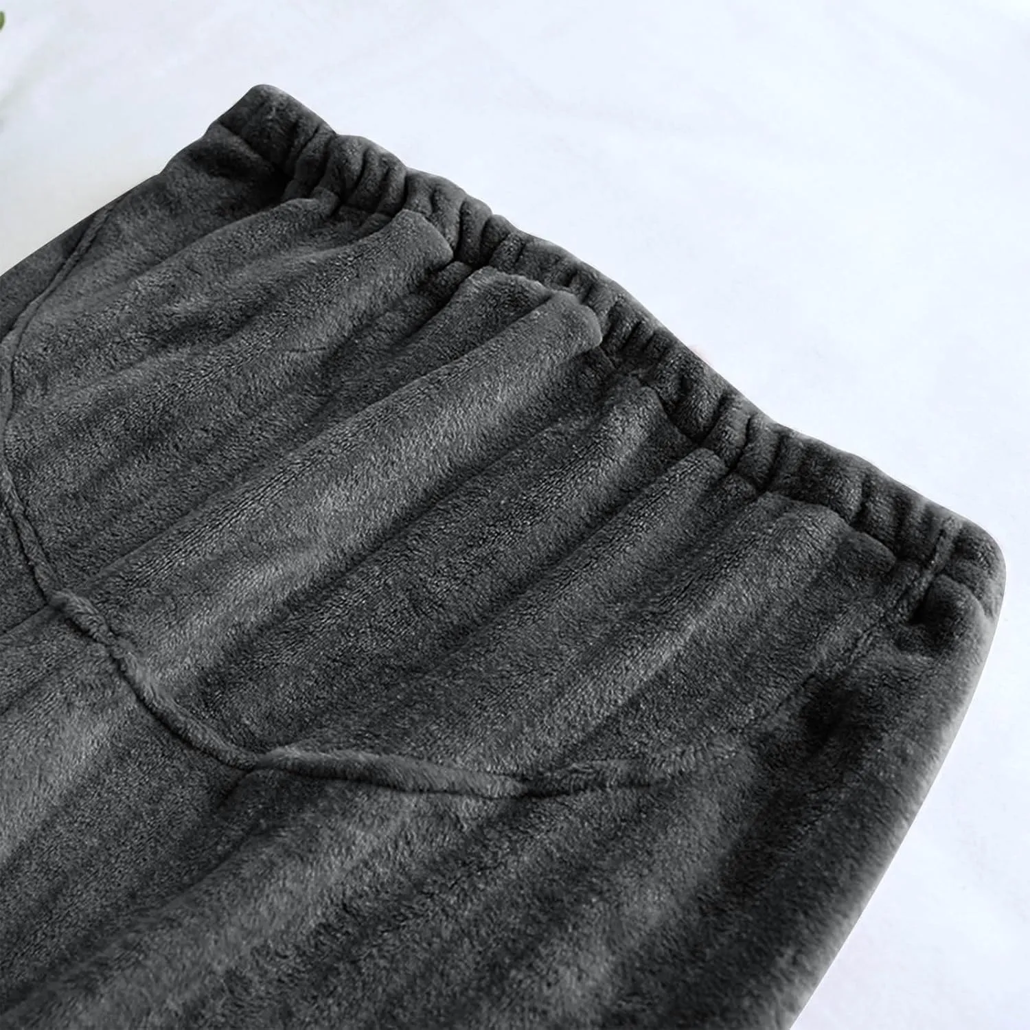 Women's Flannel Fuzzy Pajama Pants Comfy Warm Fleece Pajamas Lounge Long Pants Sleepwear Home Pants with Pockets
