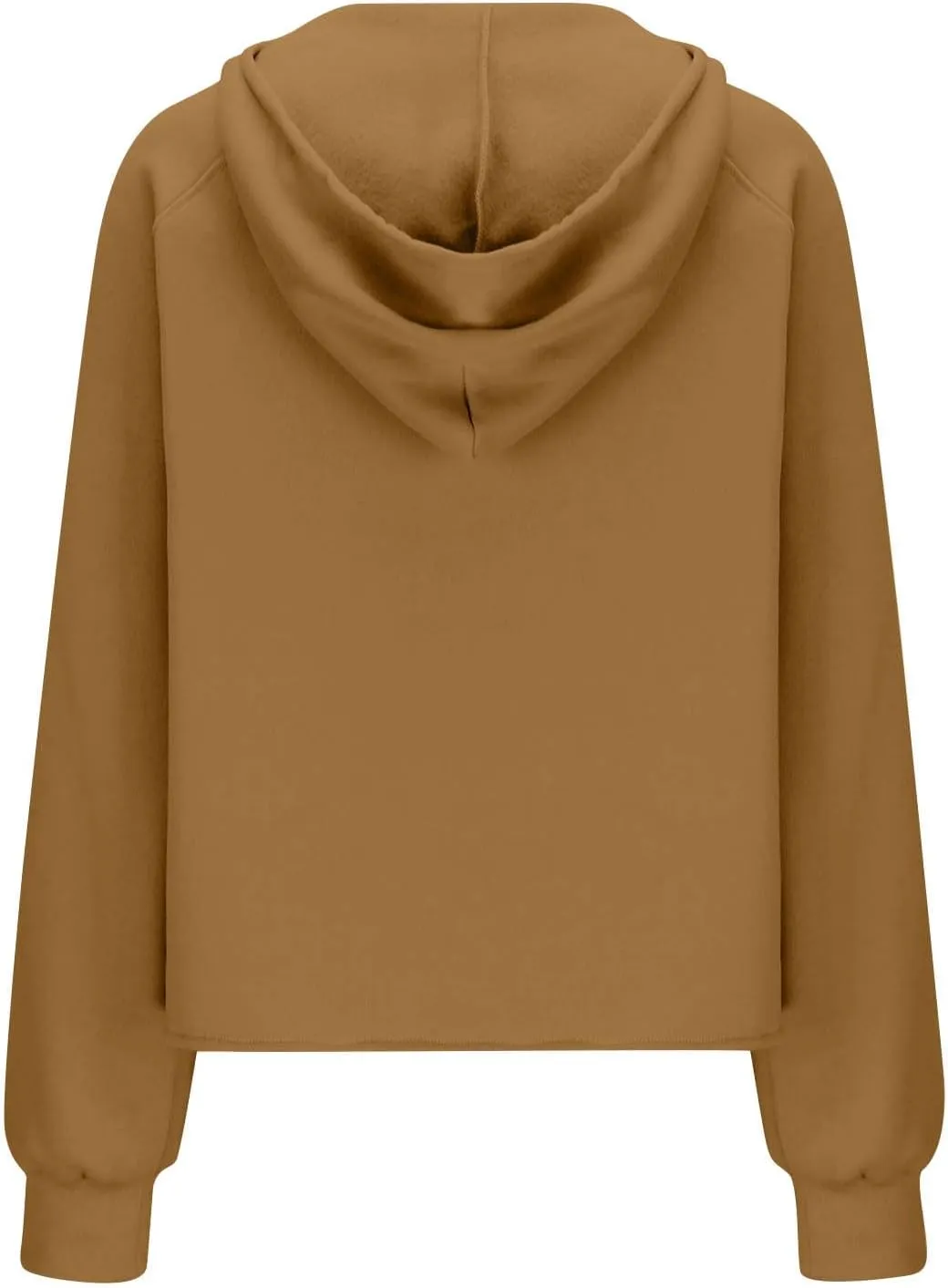 Womens Fleece Lined Oversized Sweatshirts Half Zip Cropped Hoodies Pullover Long Sleeve Crop Tops Sweater with Pocket