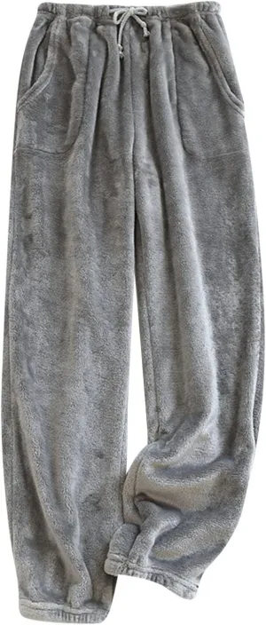Women's Fleece Pants Yoga Velour Pants Jogger Comfy Pajama Lounge Sweatpants Flannel Fleece Lounge Pants