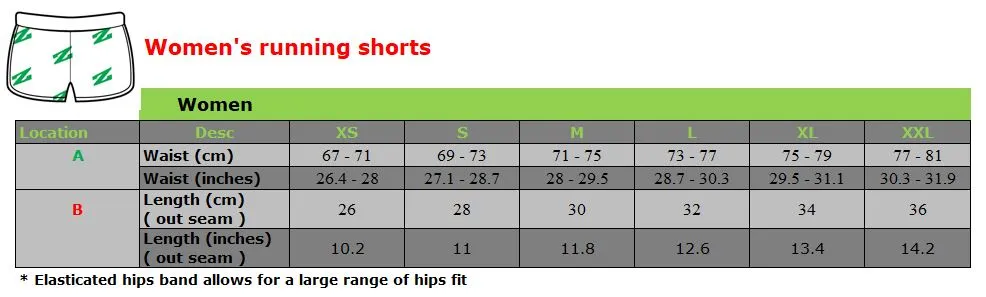 Women's Hexagon Printed Running Shorts