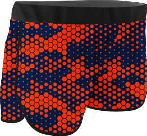 Women's Hexagon Printed Running Shorts