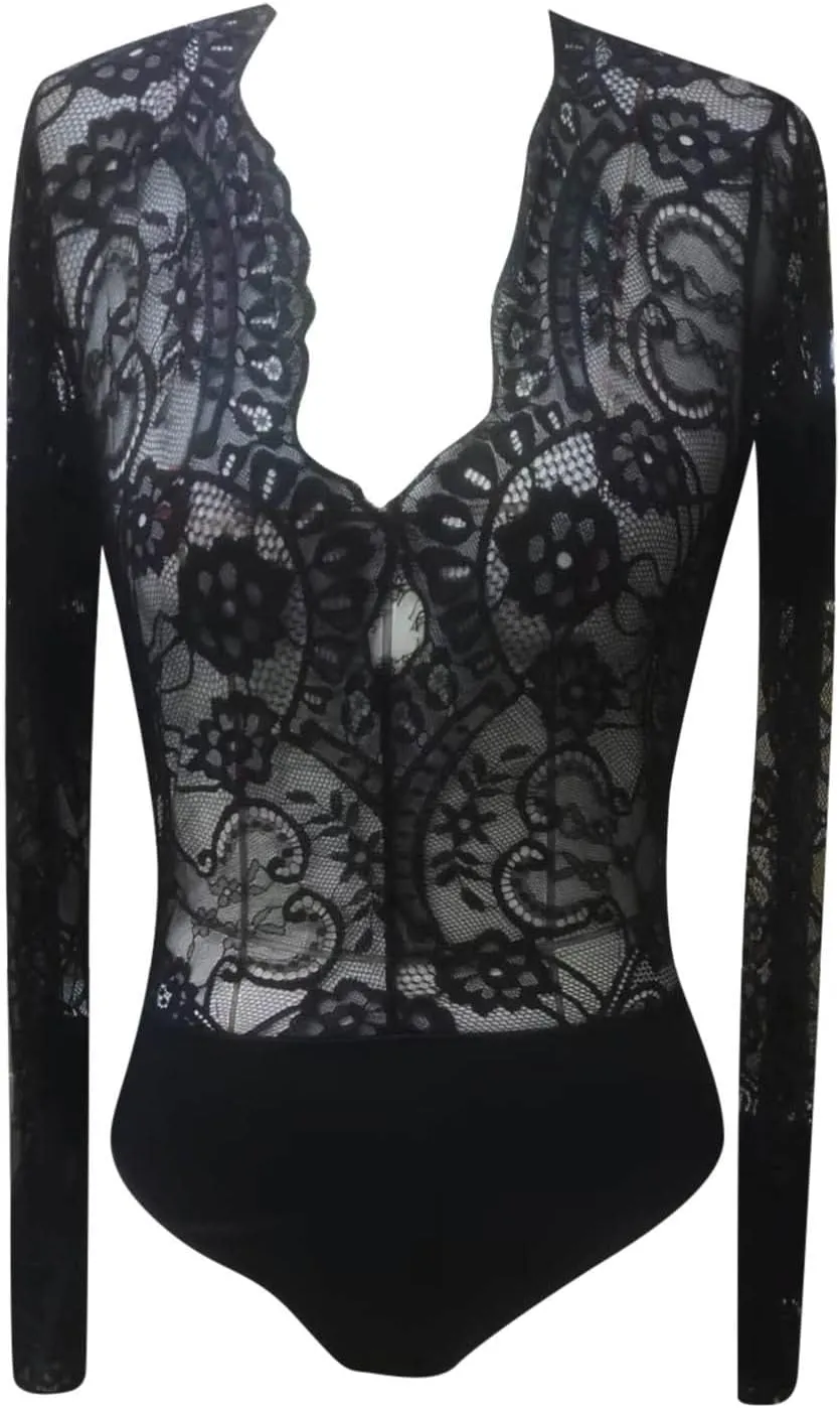 Women's Lingerie Mesh Lingerie Sexy Lace Bodysuit