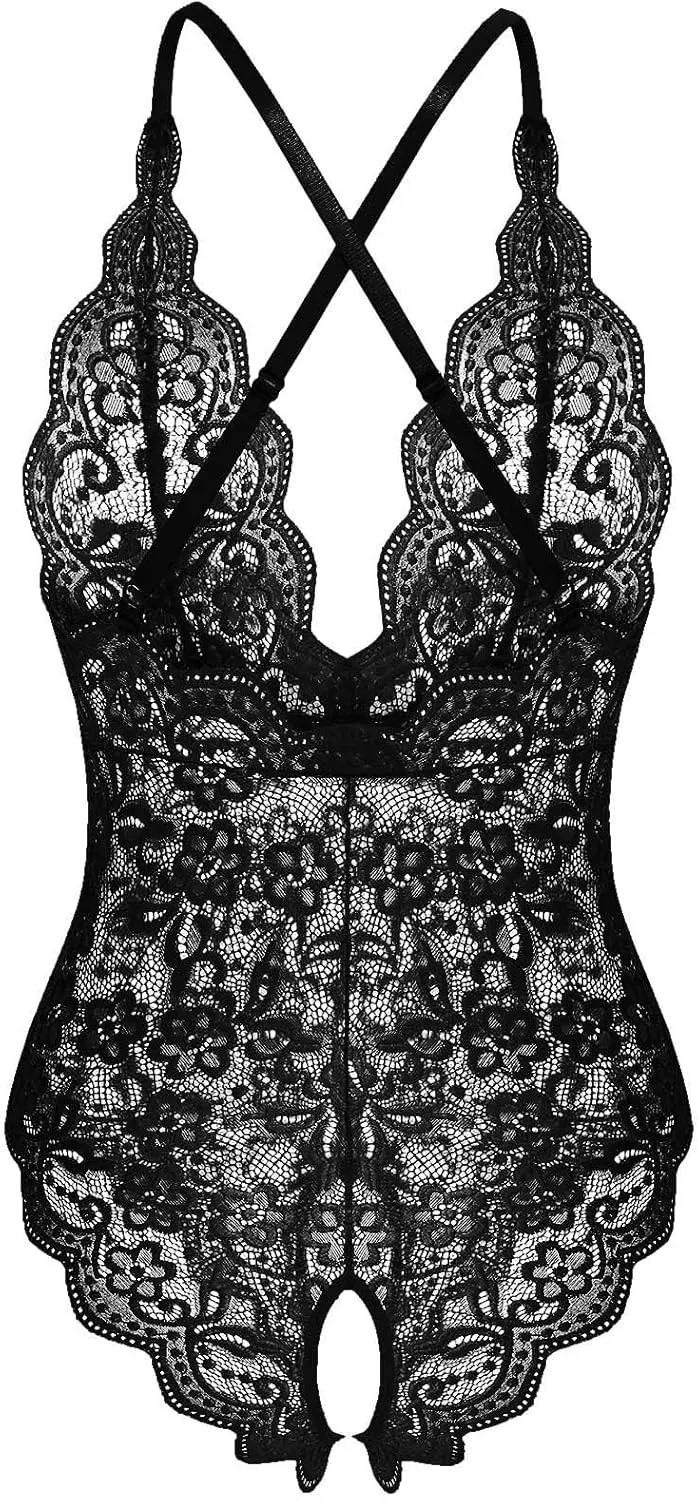 Womens Lingerie Romper Lace Women One Piece Lingerie Set Teddies Teddy Lingerie for Women Slutty Lingerie One Piece