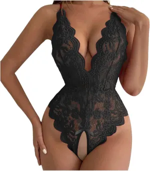 Womens Lingerie Romper Lace Women One Piece Lingerie Set Teddies Teddy Lingerie for Women Slutty Lingerie One Piece