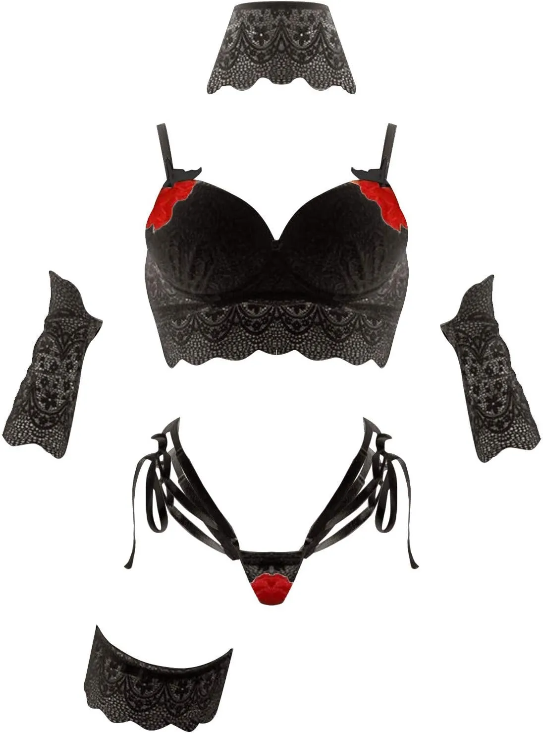 Womens Lingerie Set Sexy Lingerie Lingerie Sexy Push Up Bra and Panty Sets 2 Piece Bralette Outfits