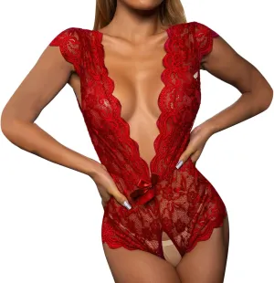 Women's Lingerie Sexy Lingerie Sets for Women Sexy One Piece Lace Teddy Lingerie for Women Lace Bodysuit Lingerie