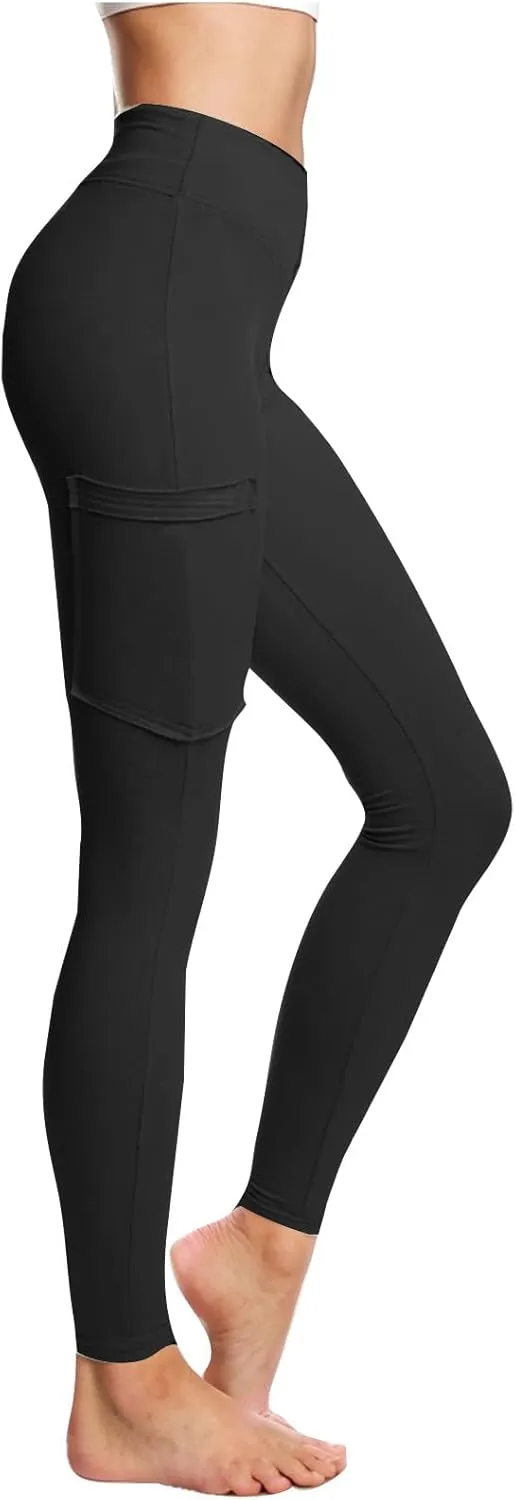 Womens Long Leggings, Plus Size Leggings with Pockets,Ankle Pants for Women,Women Leggings with Pocket