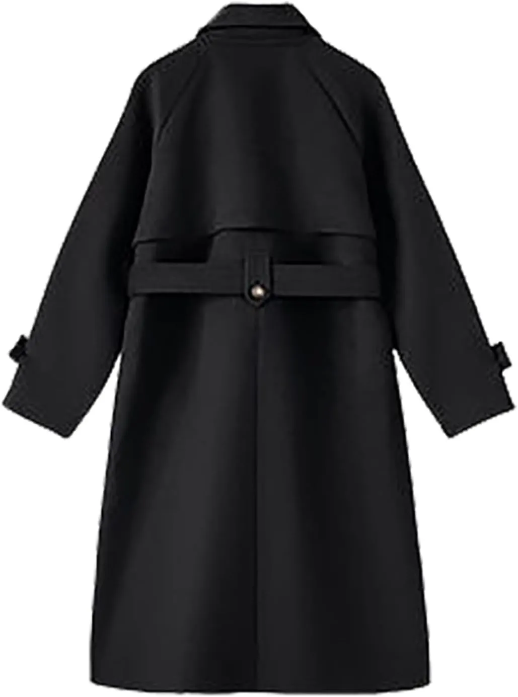 Women's Long Trench Coats Single Breasted Wool Jackets Peacoat Dress Coat Winter Warm Casual Pea Coat Outerwear Jacket
