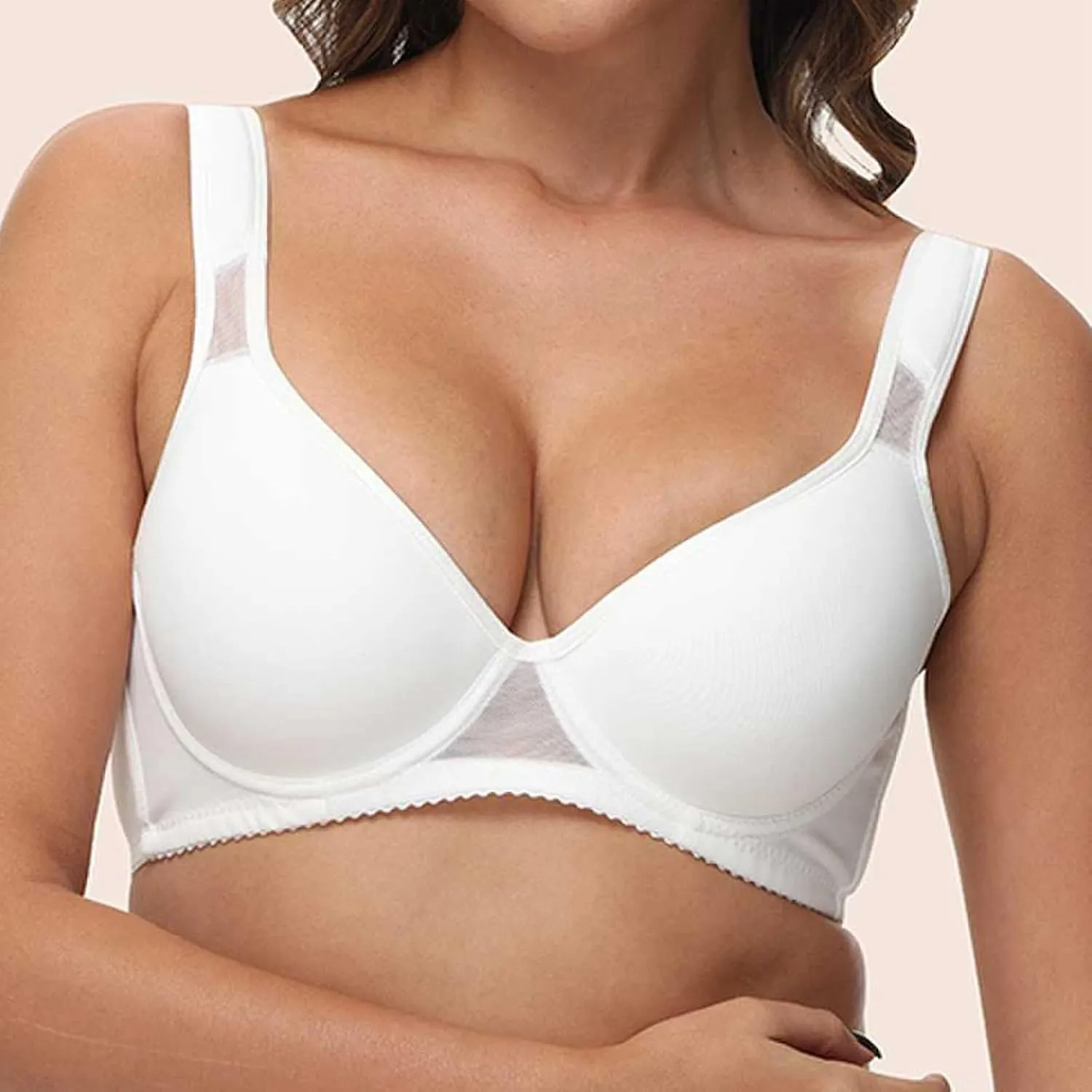 Women's Originals Triangle Bralettes, Breathable Stretch Cotton Bras Women's T-Shirt Bra Breathable Wireless Bra
