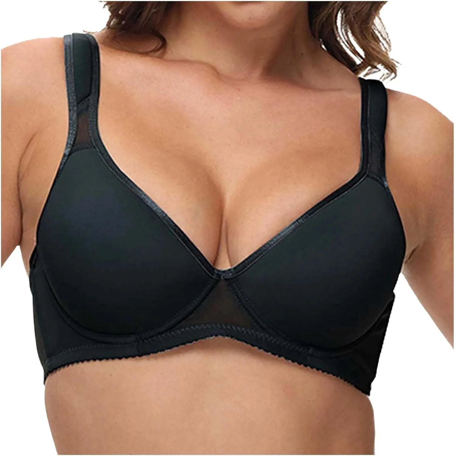 Women's Originals Triangle Bralettes, Breathable Stretch Cotton Bras Women's T-Shirt Bra Breathable Wireless Bra