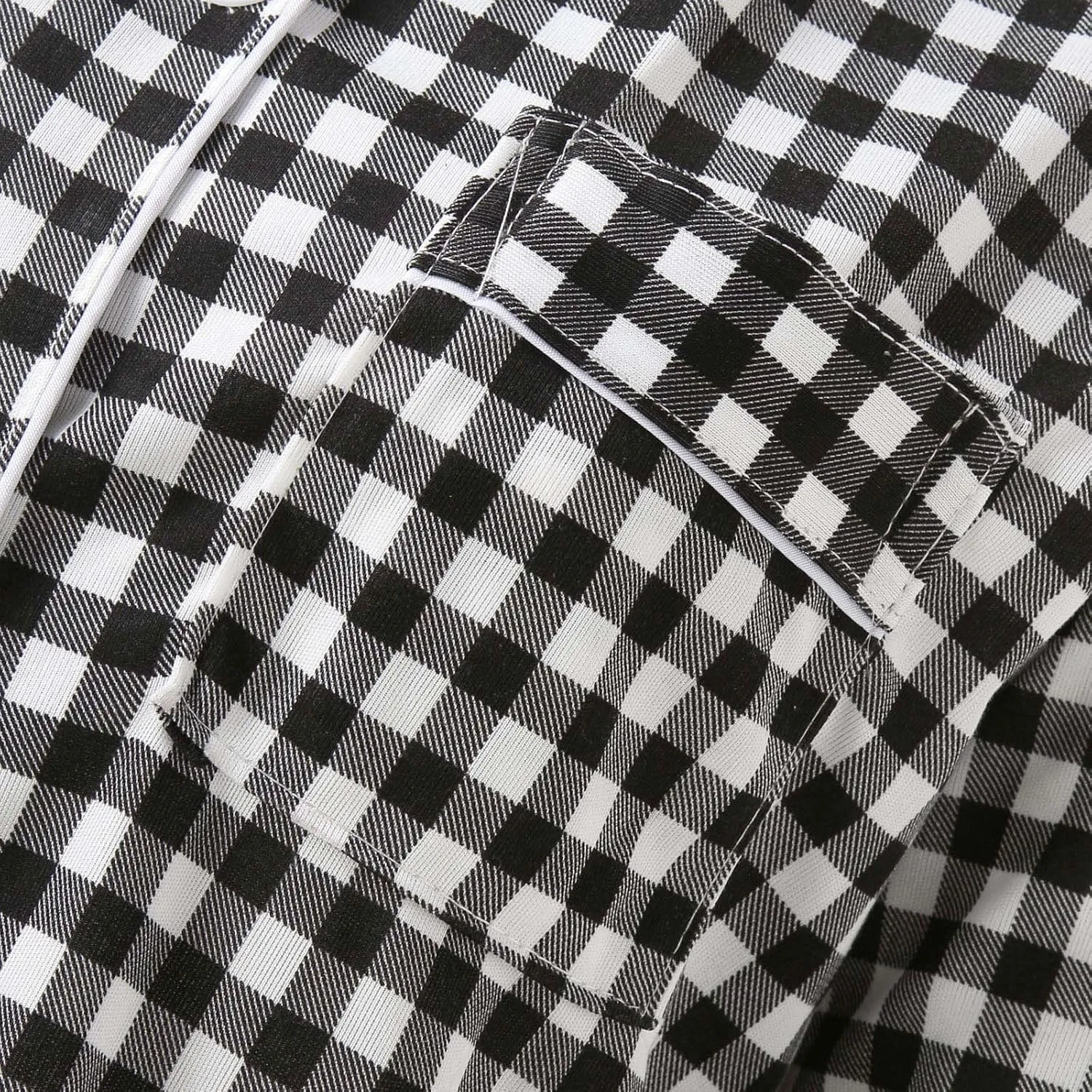 Womens Pajama Sets Women Casual Lapel Button Print Two Long Sleeve Pajamas Pajamas Fall Ribbed Color Block Lounge