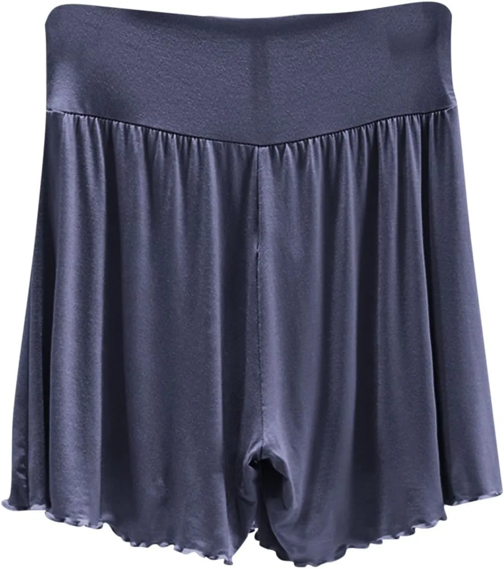 Womens Pajama Shorts Comfy Elastic Waist Lightweight Breathable Sleep Shorts Modal Cotton Soft Lounge Pj Bottoms