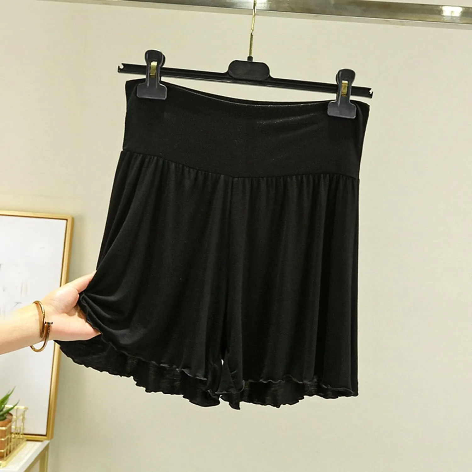 Womens Pajama Shorts Comfy Elastic Waist Lightweight Breathable Sleep Shorts Modal Cotton Soft Lounge Pj Bottoms