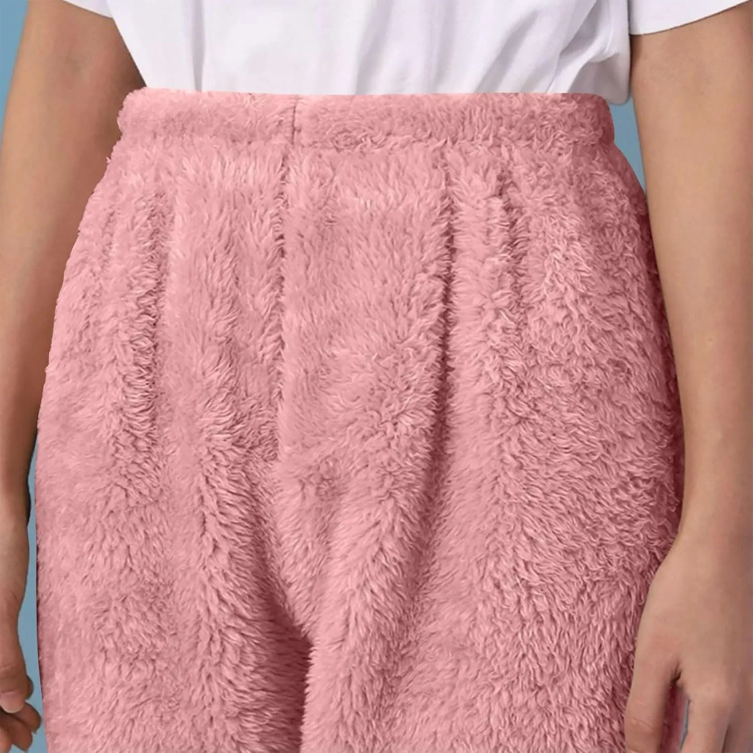 Women's Plush Fleece Footed Pajama Pants - Comfy Soft Winter Lounge Trousers
