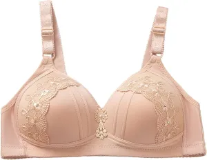 Women's Push Up Wireless Bras Support No Underwire Comfortable Bralette Full Coverage Breathable Everyday Bras