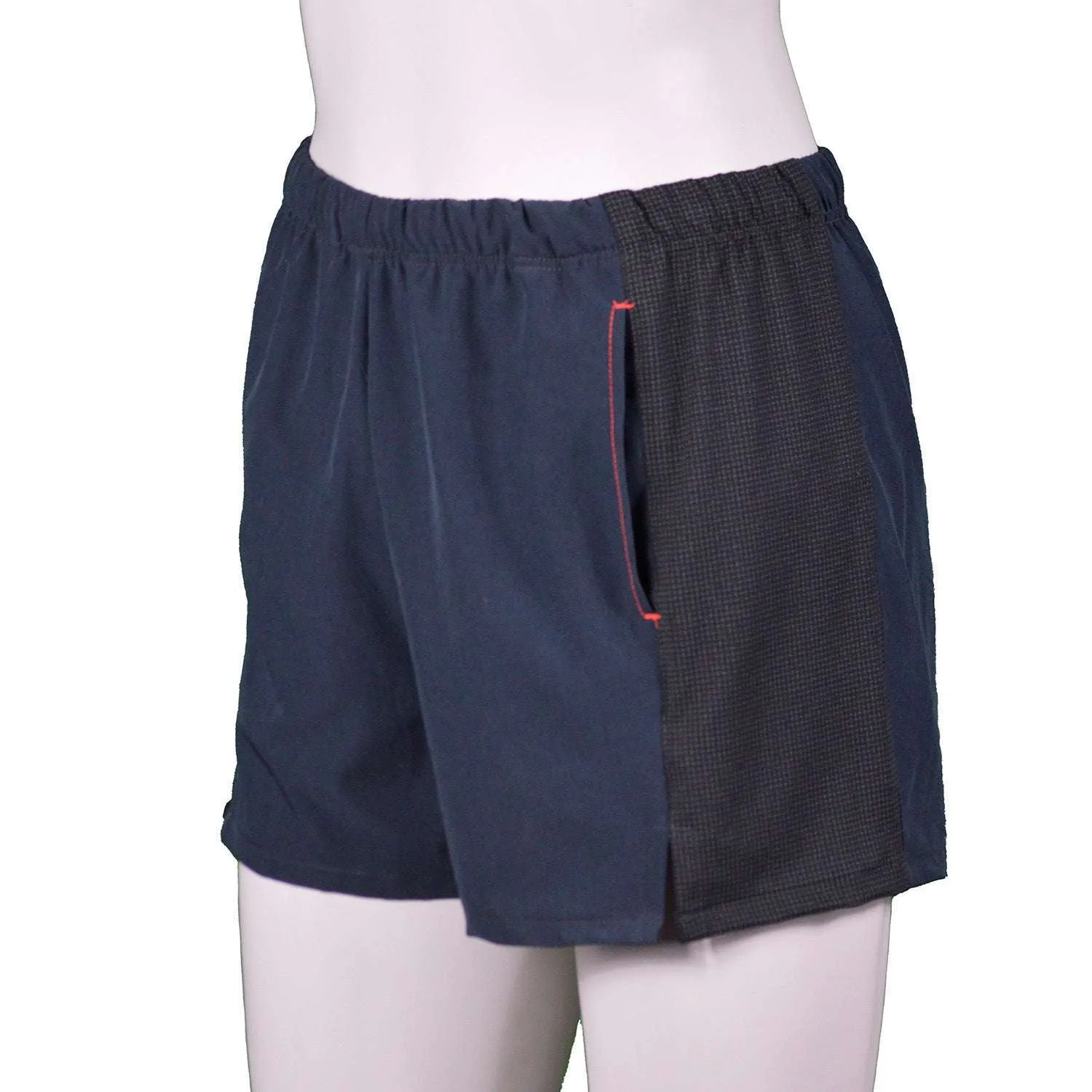 Women's Reflective Endeavor 3" Running Short in Heather Dark Cobalt/Black