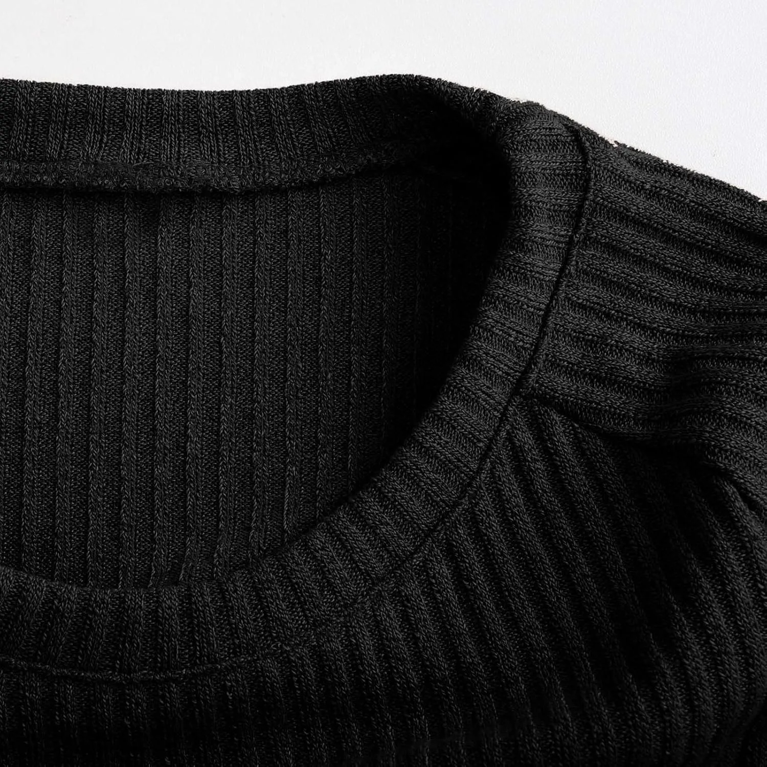 Womens Ribbed Knit Lounge Set Crewneck Sweatsuit Long Sleeve Pullover Top with Wide Leg Pants Two Piece Outfits