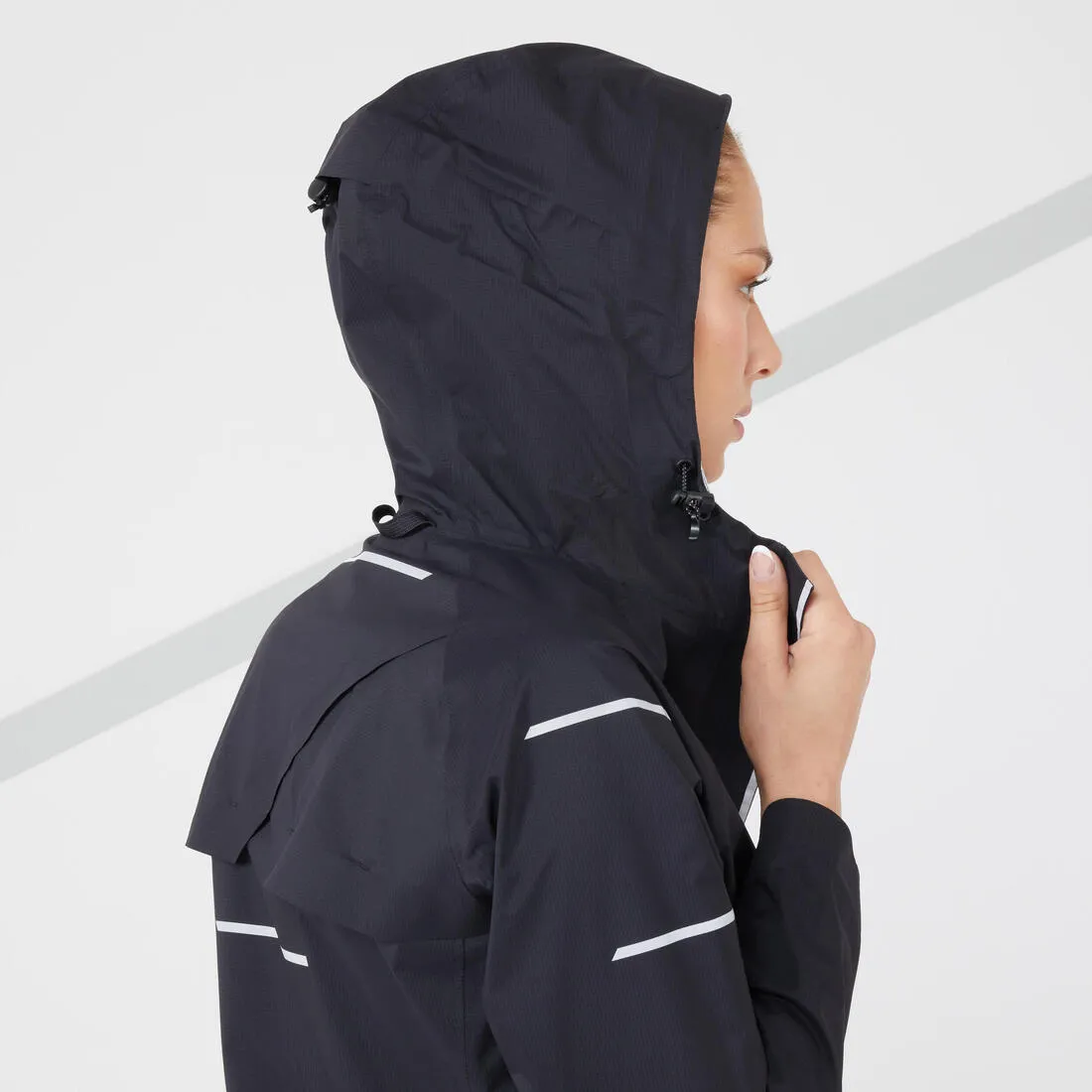 Women's Running Jacket - Weatherproof   Windproof - Black