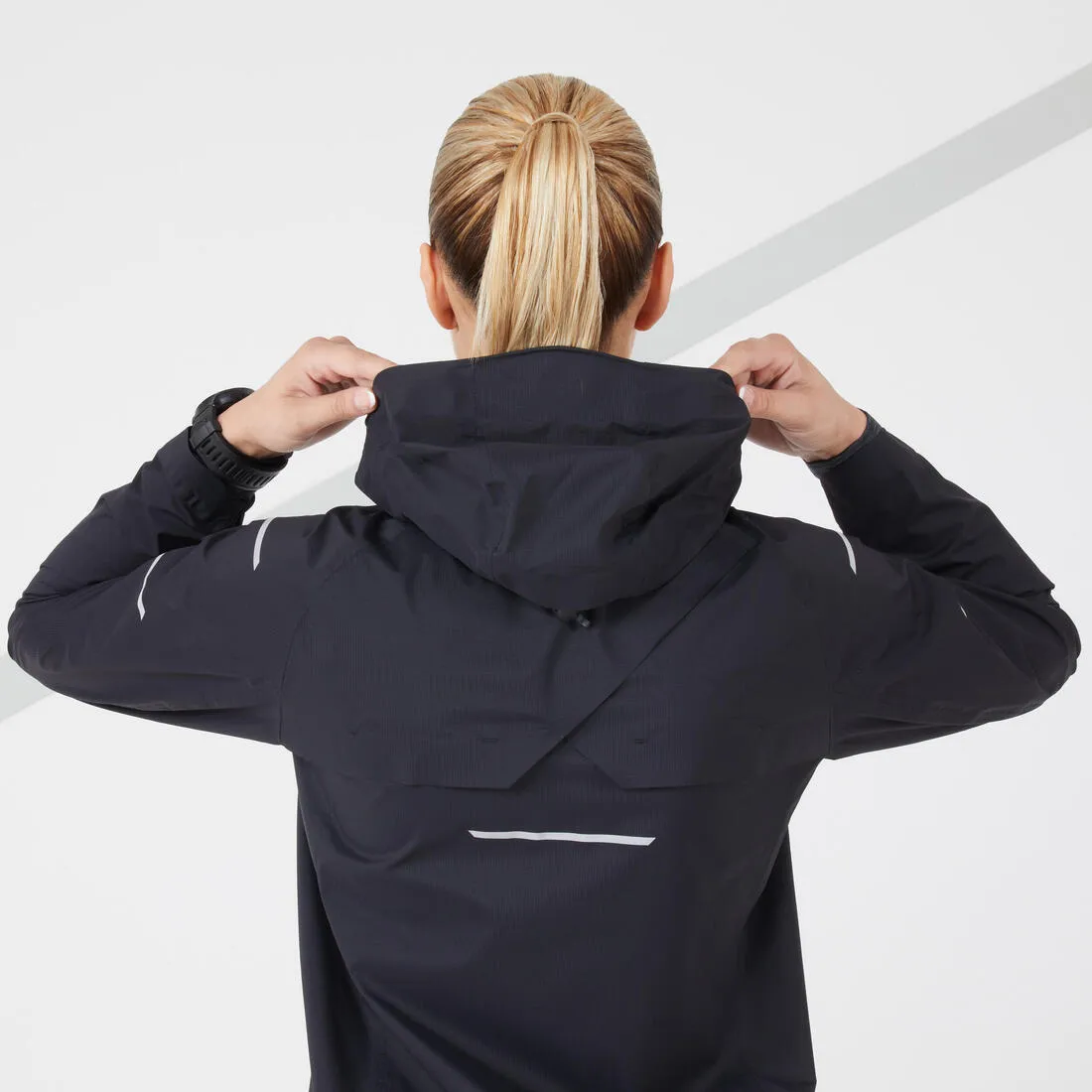 Women's Running Jacket - Weatherproof   Windproof - Black