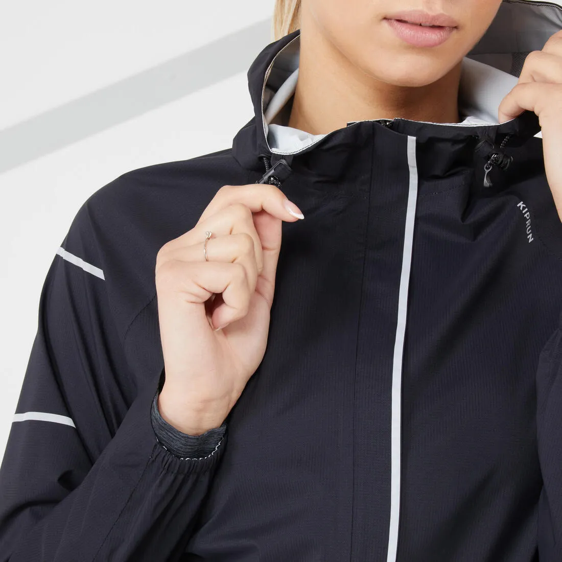 Women's Running Jacket - Weatherproof   Windproof - Black