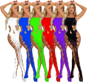 Women's Sheer Bodysuit Lingerie,Sexy Sleepwear Nightwear,Full-Body Stocking for Sensual Occasions