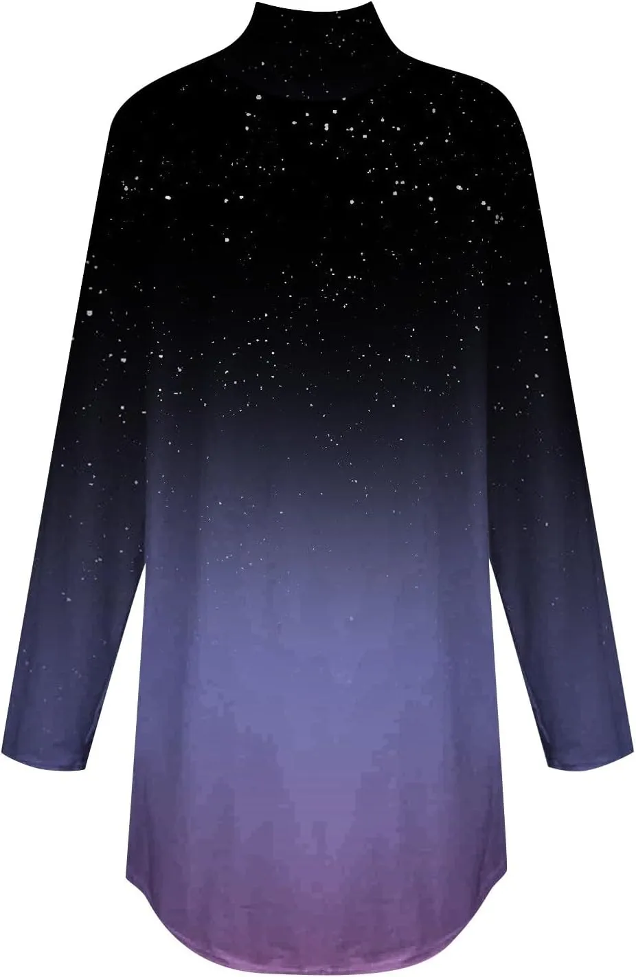 Womens Shirts Printing Long Sleeve Tops Turtleneck Casual Pullovers Fashion Loose Fit Sweatshirts Vintage Y2k Shirts
