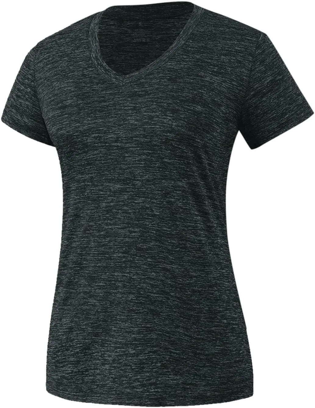 Womens Short Sleeve Athletic T-Shirt Moisture Wicking Sports V-Neck Tee Gym Yoga Running Stretch Quick Dry Tunic Tops