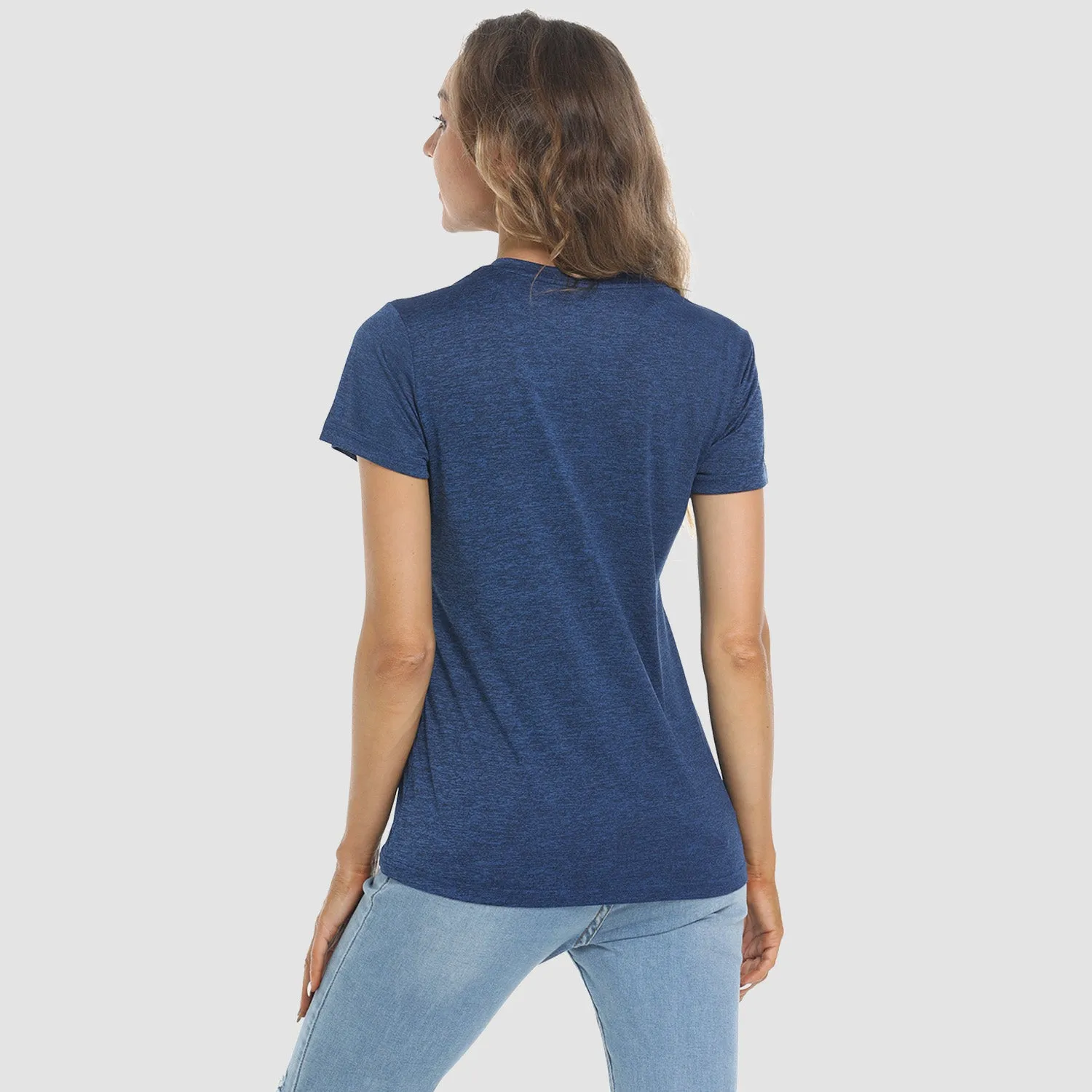 Women's Short Sleeve T-Shirt Quick Dry Running Workout Tee