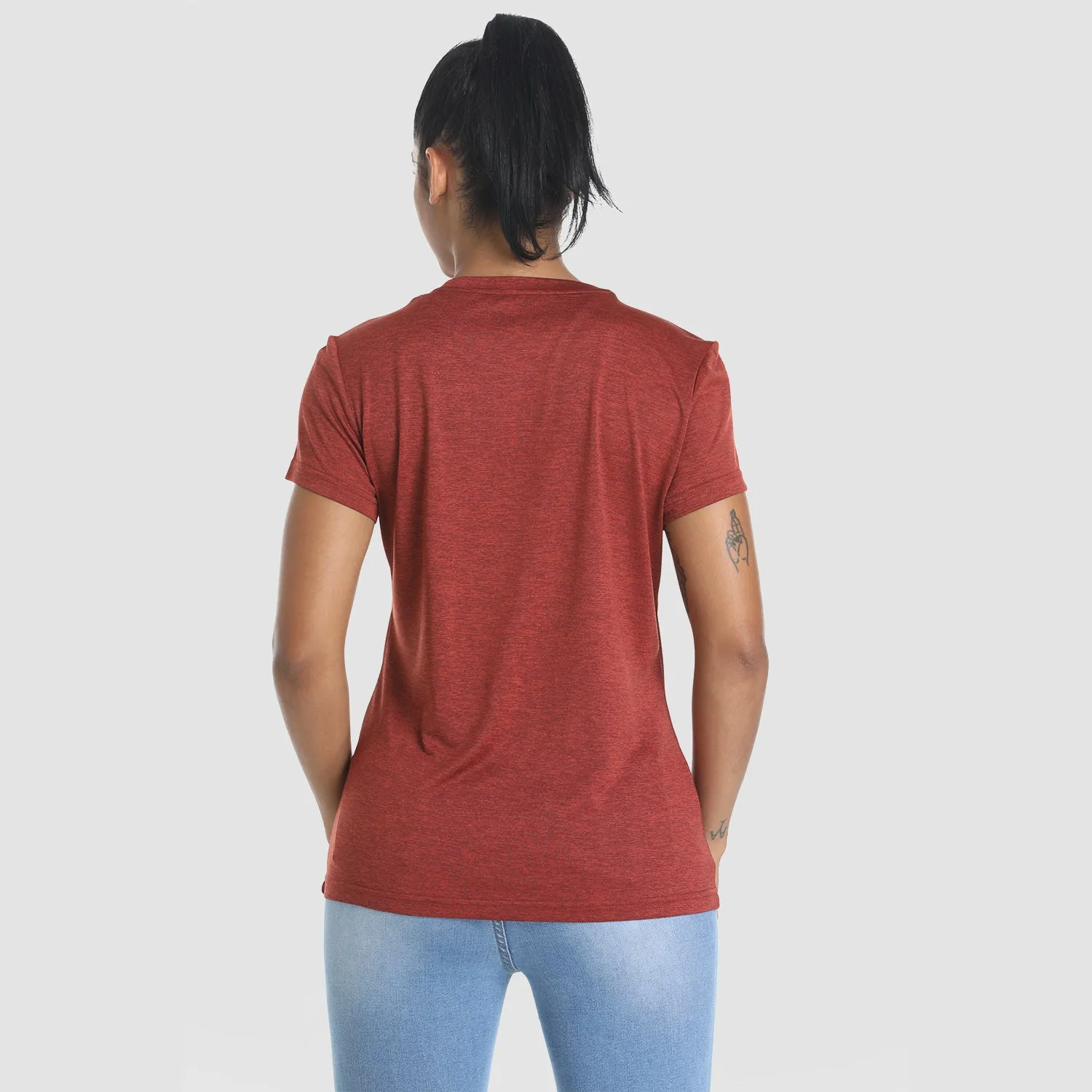 Women's Short Sleeve T-Shirt Quick Dry Running Workout Tee