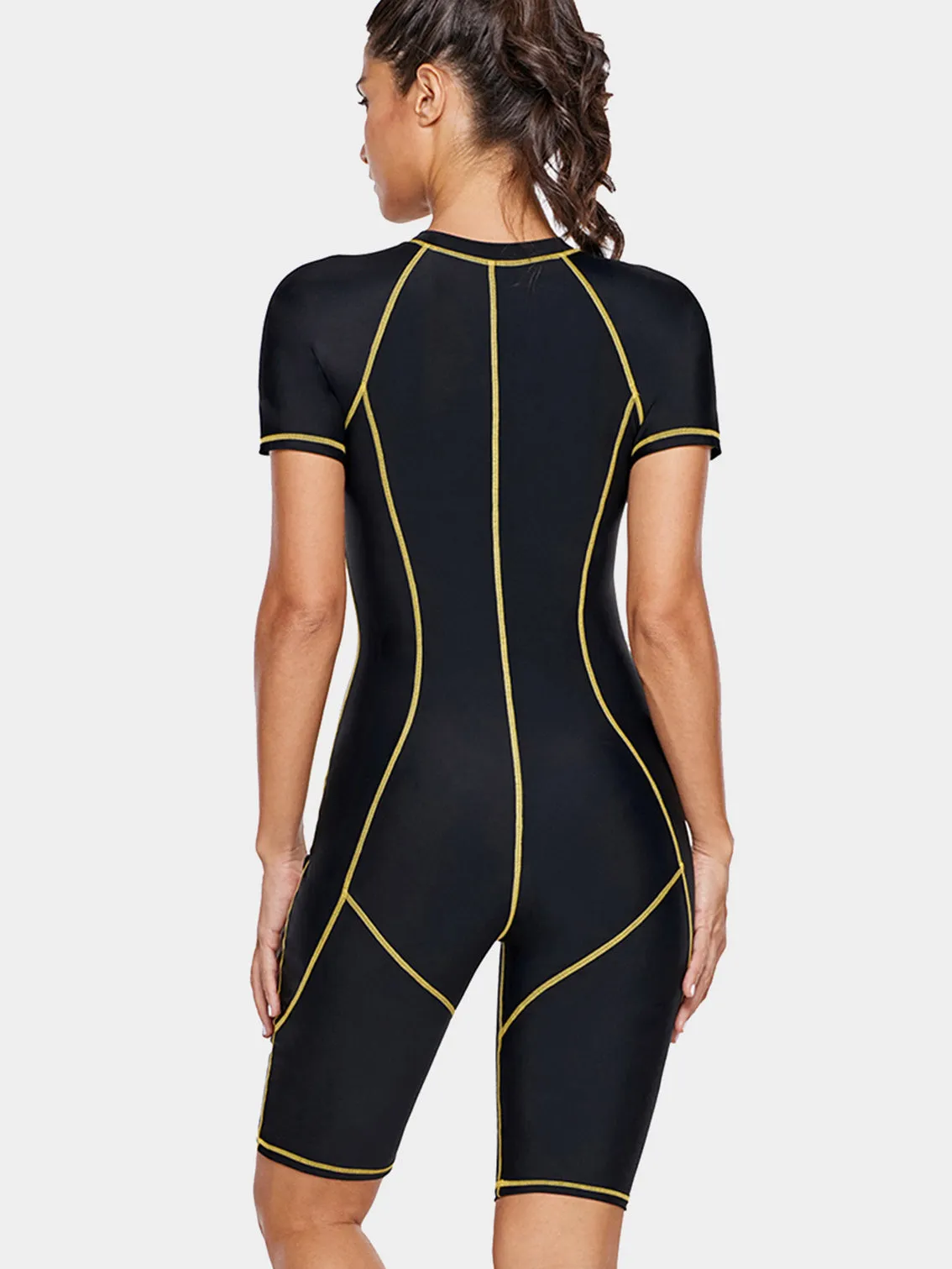 Women's sports surfing wear sun protection swimsuit UPF50 