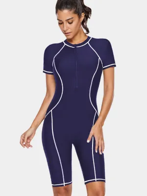 Women's sports surfing wear sun protection swimsuit UPF50 
