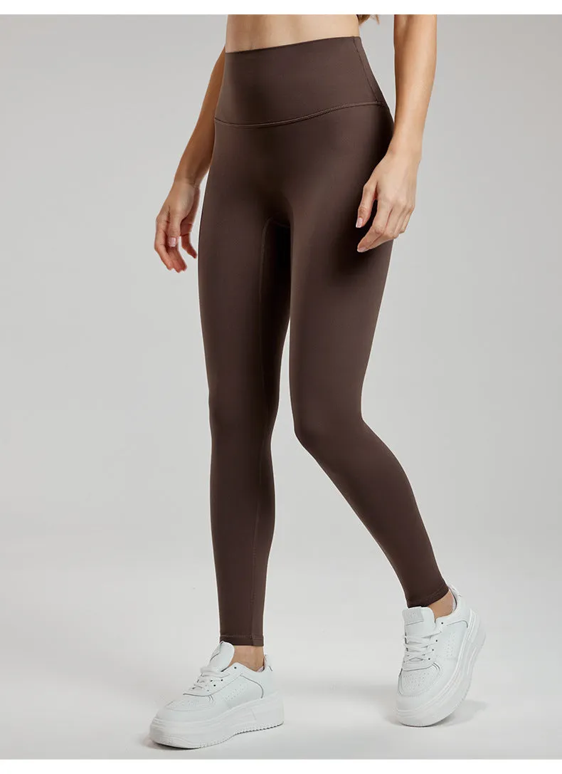 Women's Thin Velvet Seam Yoga Pants Thickened Sports Leggings