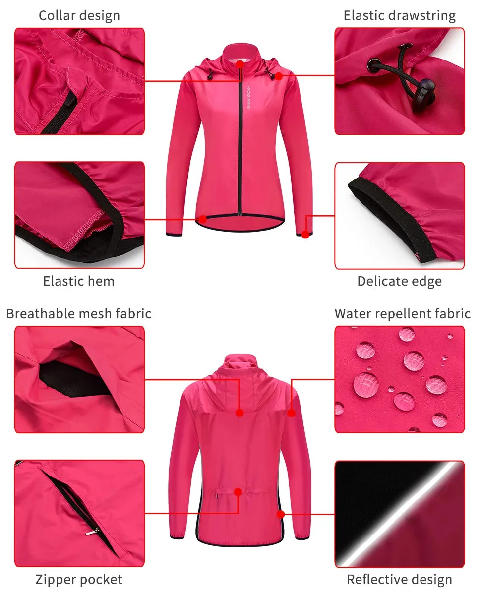 Women's Windproof Running Jacket Hooded