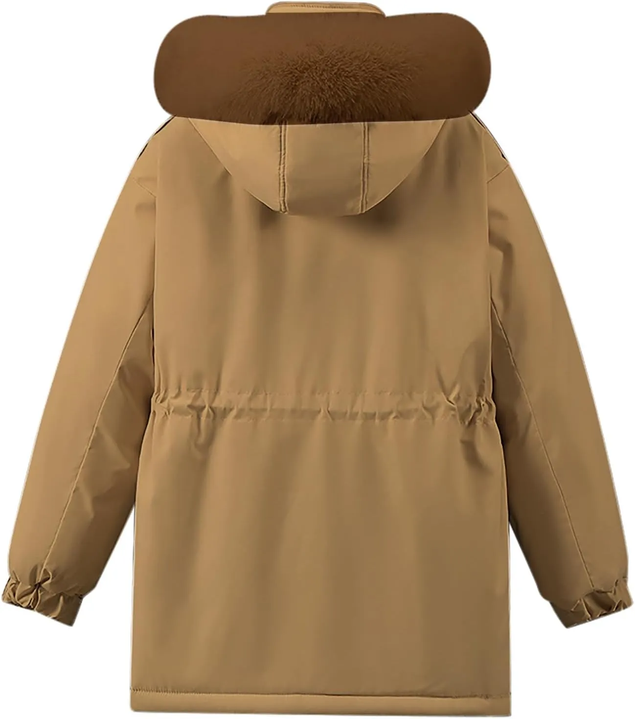 Womens Winter Coats with Faux Fur Hood Thicken Quilted Lightweight Puffer Jackets Down Coats Plus Size Parkas Outerwear