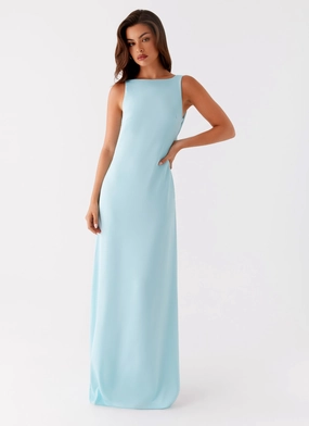 Work Mood Ronnie Maxi Dress - Blue
