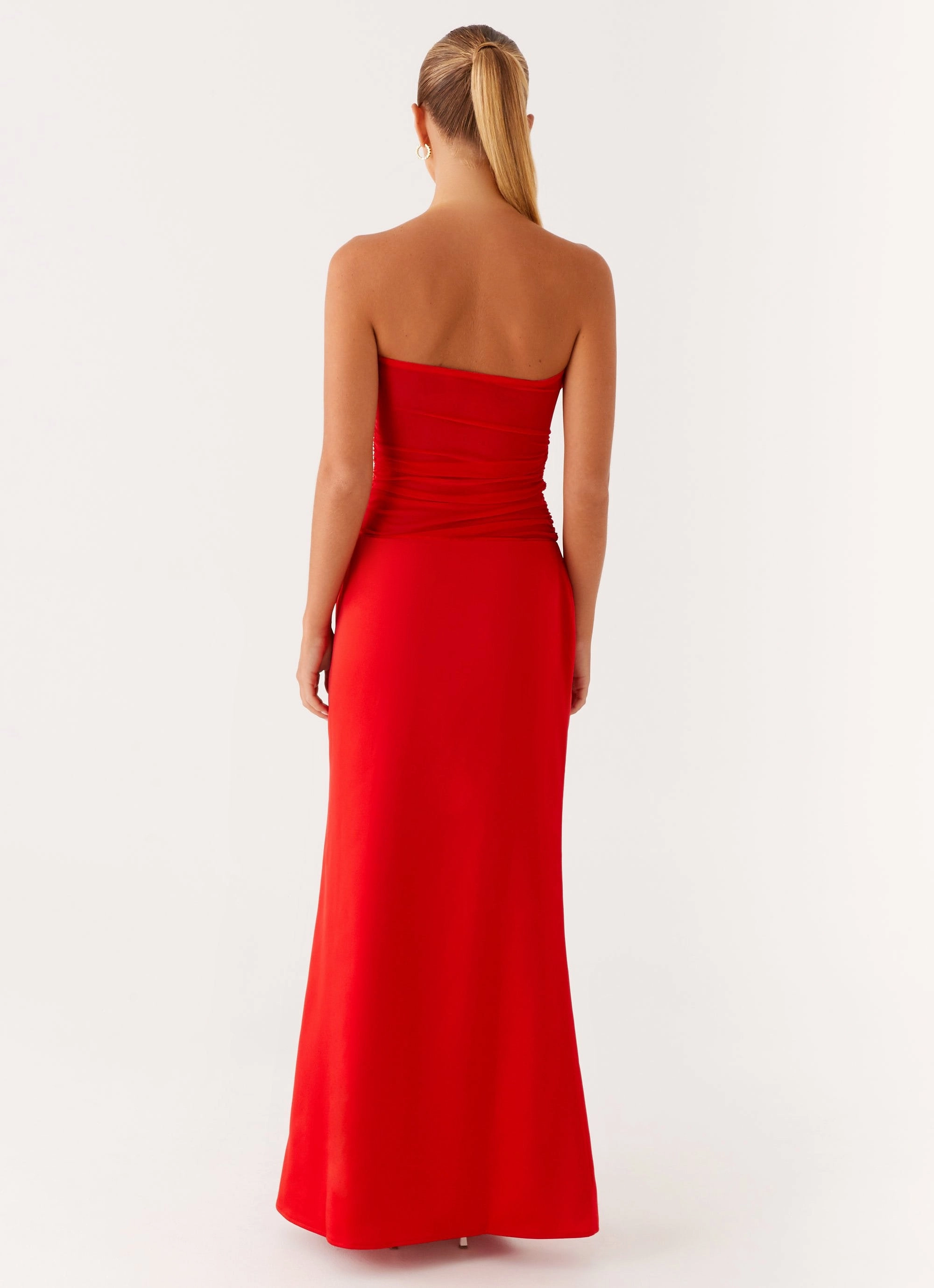 Bold Structure Rewind Maxi Dress - Tangerine