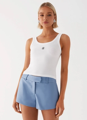 Aspen Mini Shorts - Blue Rest Easy Stay Active