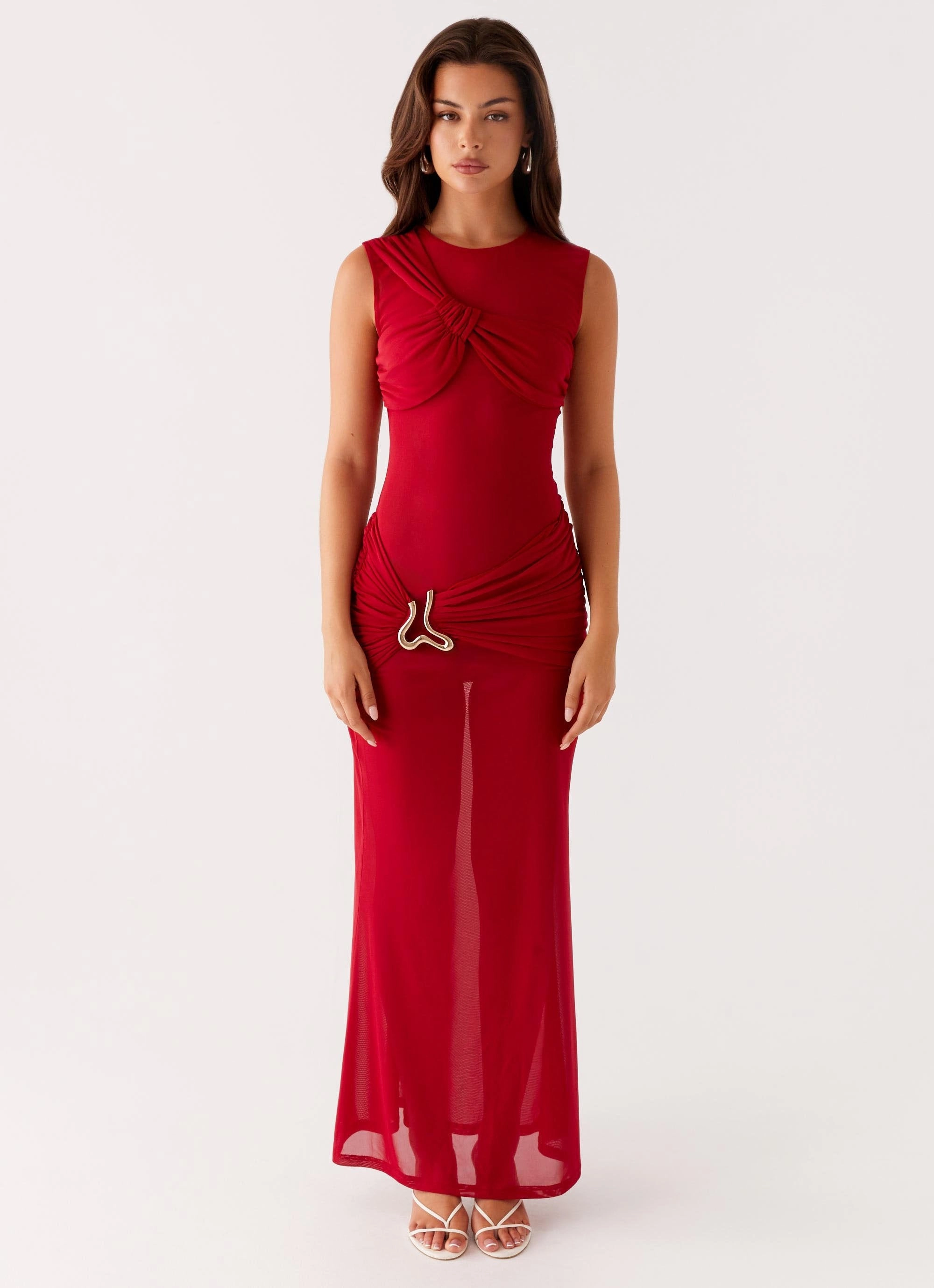 Gentle Shine Worldwide Maxi Dress - Raspberry