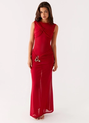 Worldwide Maxi Dress - Raspberry Soft Profile