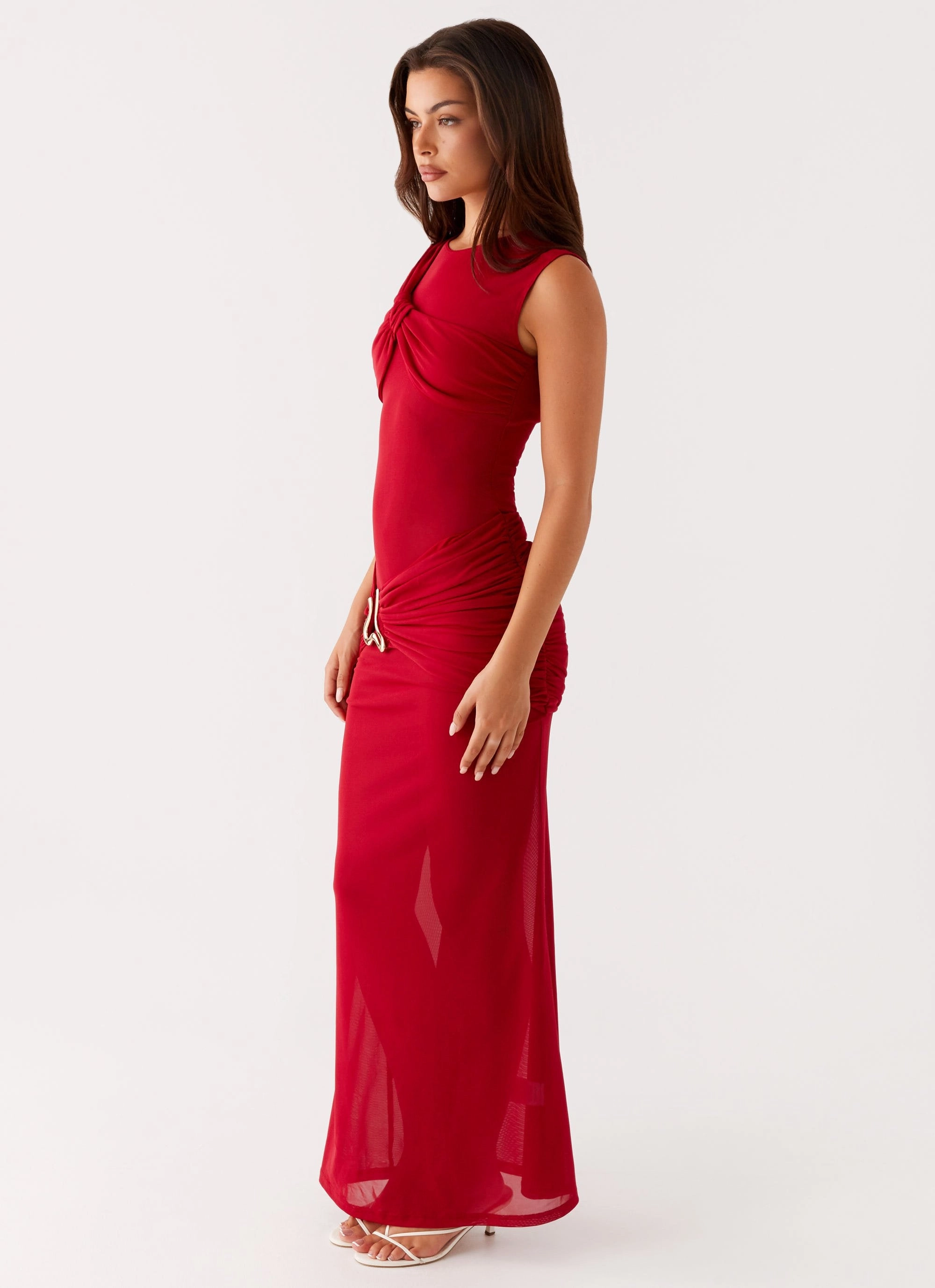Semi Fit Worldwide Maxi Dress - Raspberry