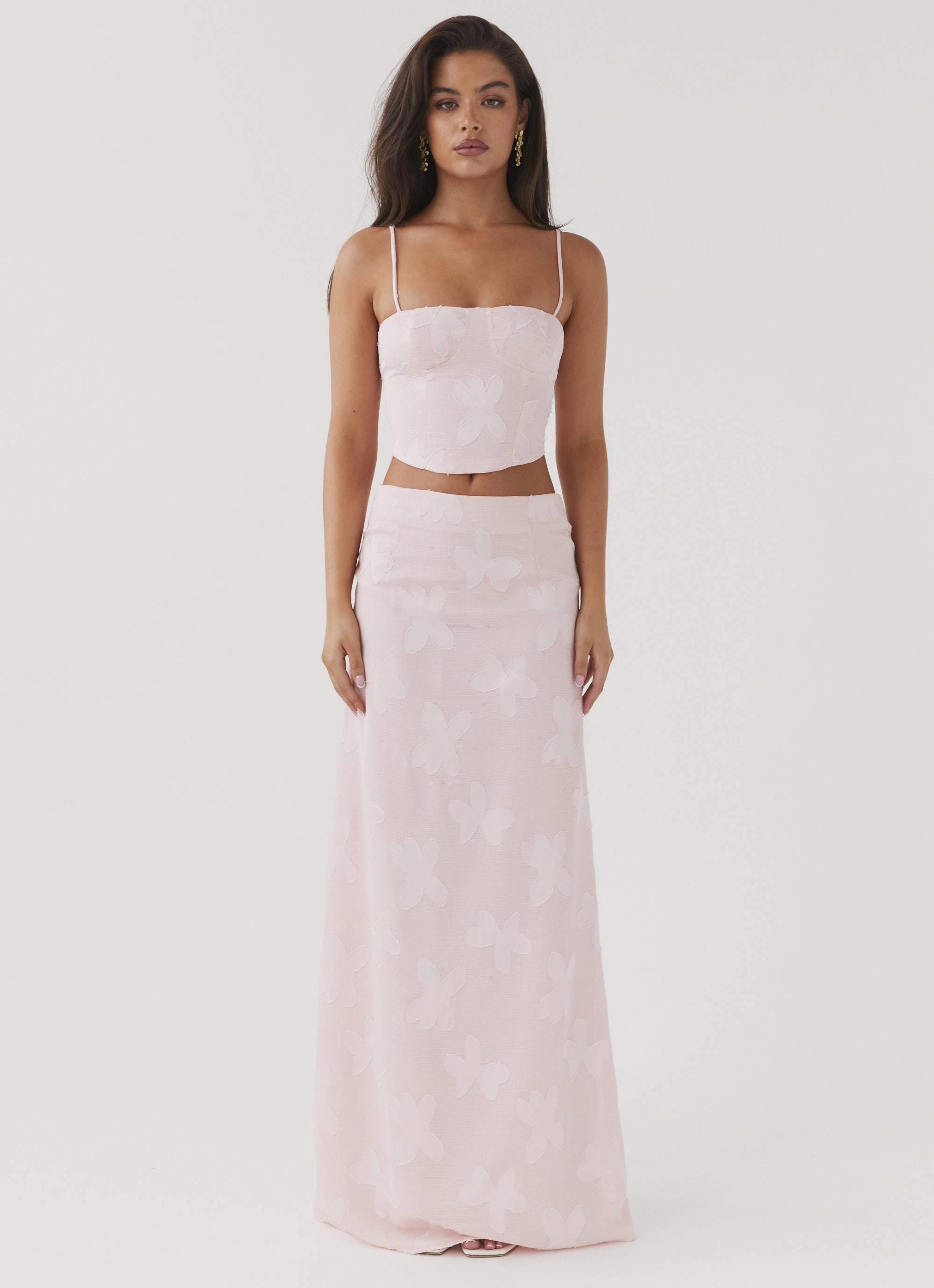 Best Love Lace Up Top - Pink Petal Tagless Neckline Design NaturalFiberBlend