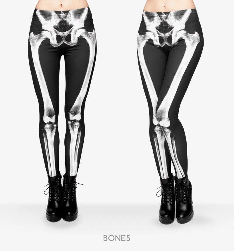 X-ray Skeleton Printed Leggings